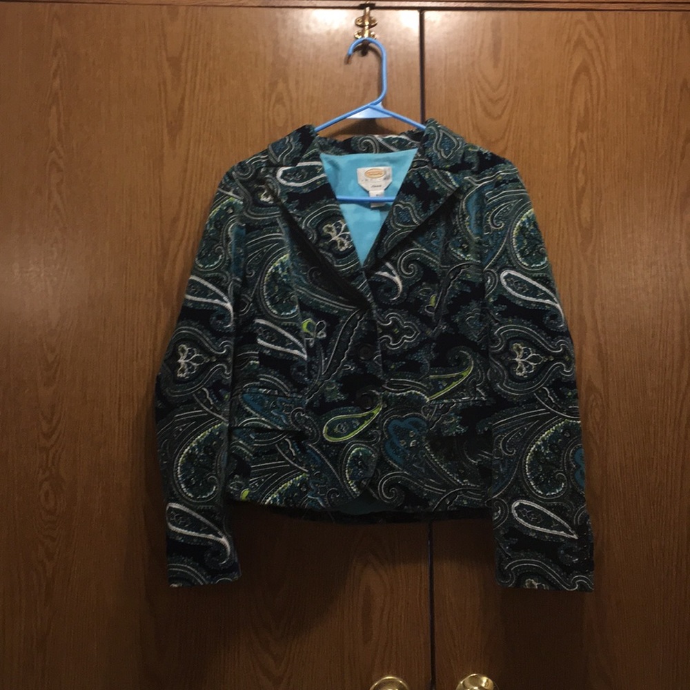 Talbots petites Paisley jacket